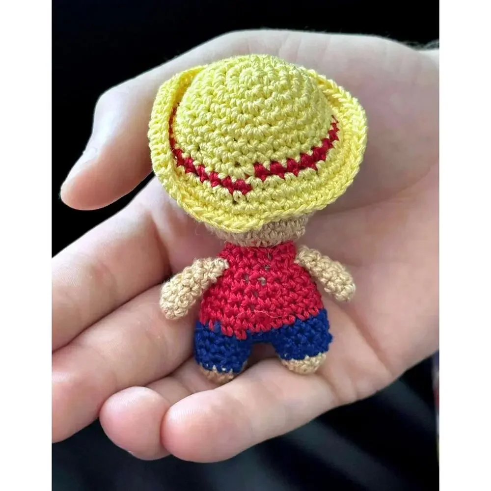 Handmade Crochet Mini Doll Figurine Cool Dude
